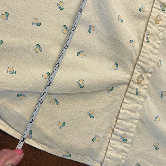 Sonoma Men’s Short Sleeve Shirt Casual Whimsy Lemonade/Cocktail Design - Picture 6 of 10